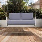 Canapé-balançoire d'extérieur monobloc en corde tressée avec coussins moelleux