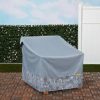 Housse imperméable pour fauteuil de jardin Vera Bradley par Classic Accessories, 76 x 89 x 81 cm, motif Toile Forêt Tropicale Grise