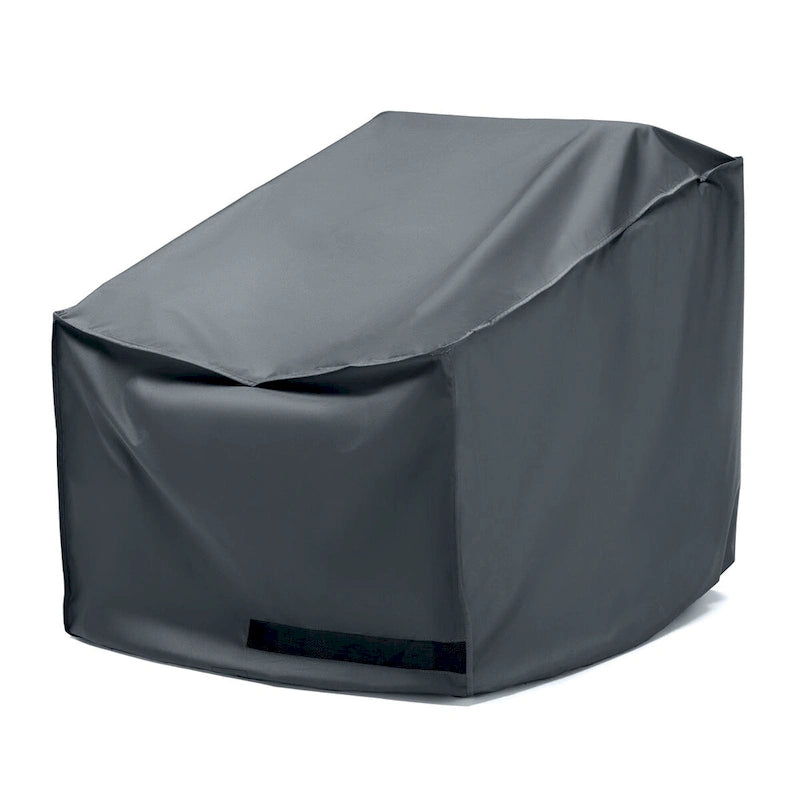 Housse de luxe pour fauteuil de jardin Cannes 5 pièces en polyester gris