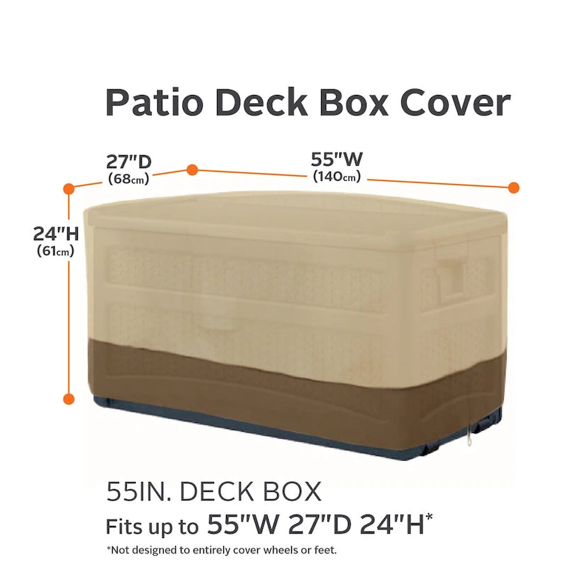Housse de coffre de terrasse Classic Accessories Veranda résistante à l'eau de 55 pouces