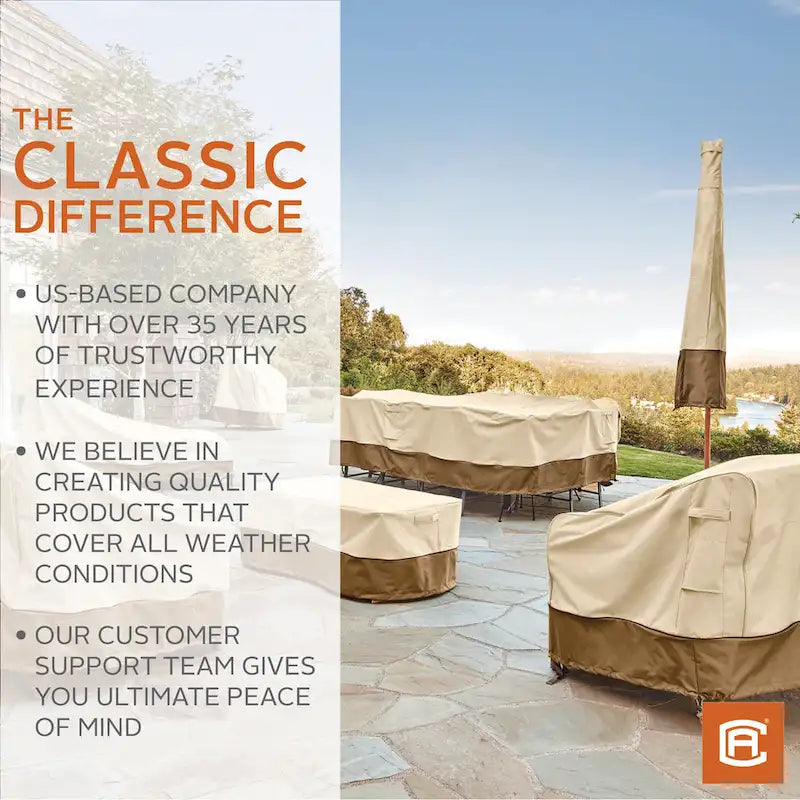 Housse de coffre de terrasse Classic Accessories Veranda résistante à l'eau de 55 pouces