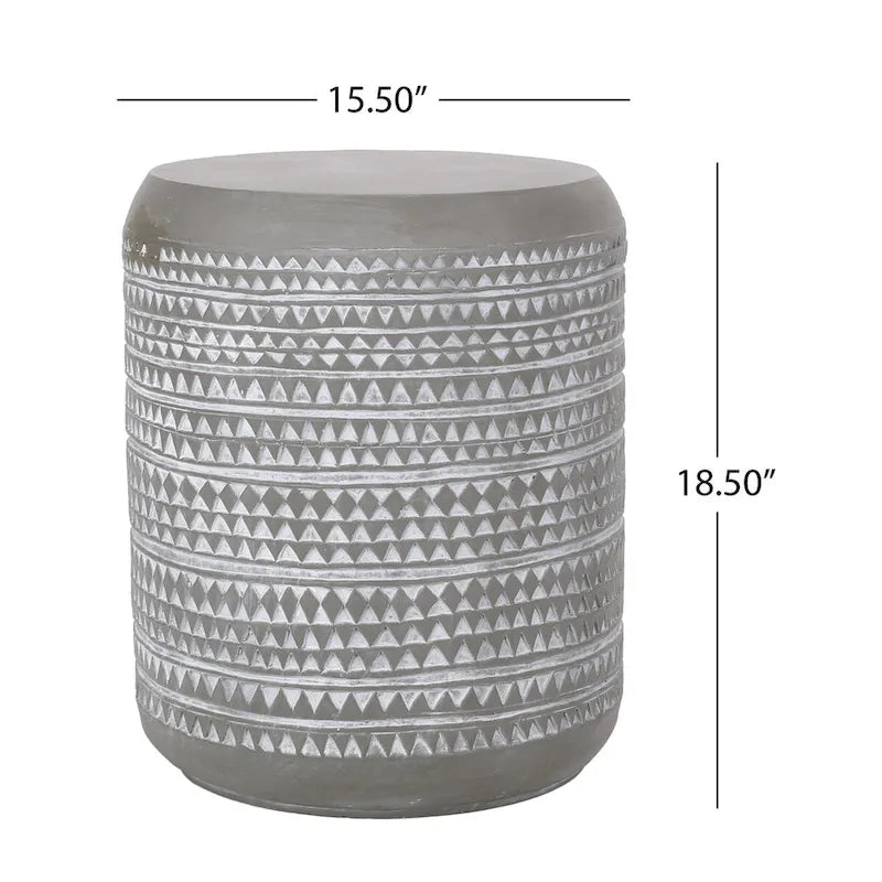Table d'appoint d'extérieur, table d'appoint en béton, table d'appoint de patio modulaire