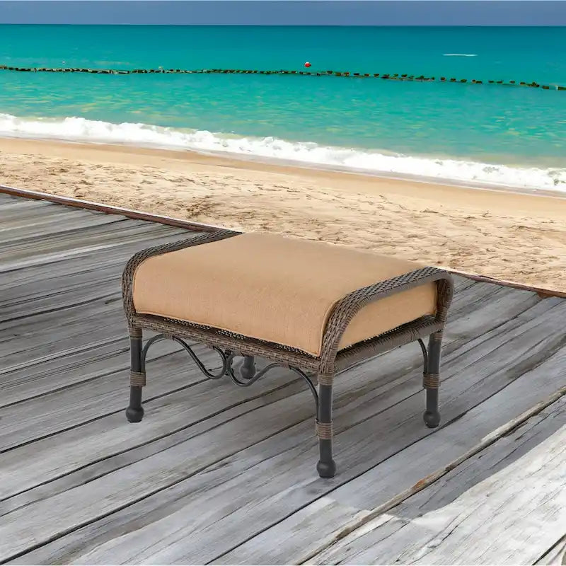 Pouf de patio Grand Bonaire Weave
