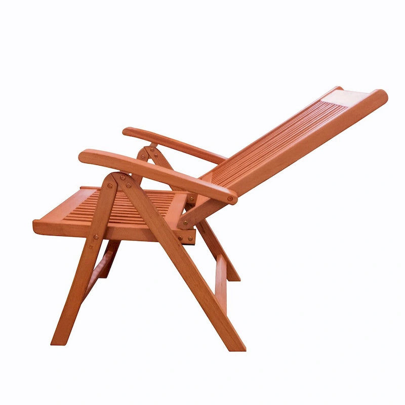 Fauteuil inclinable d'extérieur à 5 positions