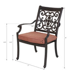 Ensemble de salle à manger d'extérieur St.Cruz 11 pièces avec table extensible 42 x 92 / 42 x 120
