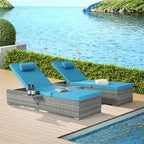 Chaise longue de patio extérieur