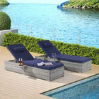 Chaise longue de patio extérieur