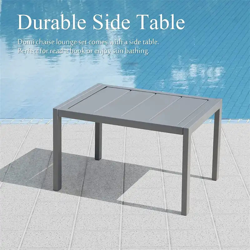Ensemble de 2 chaises longues, chaises longues à roulettes, chaises longues à 5 positions réglables, chaises de piscine (2 chaises longues)