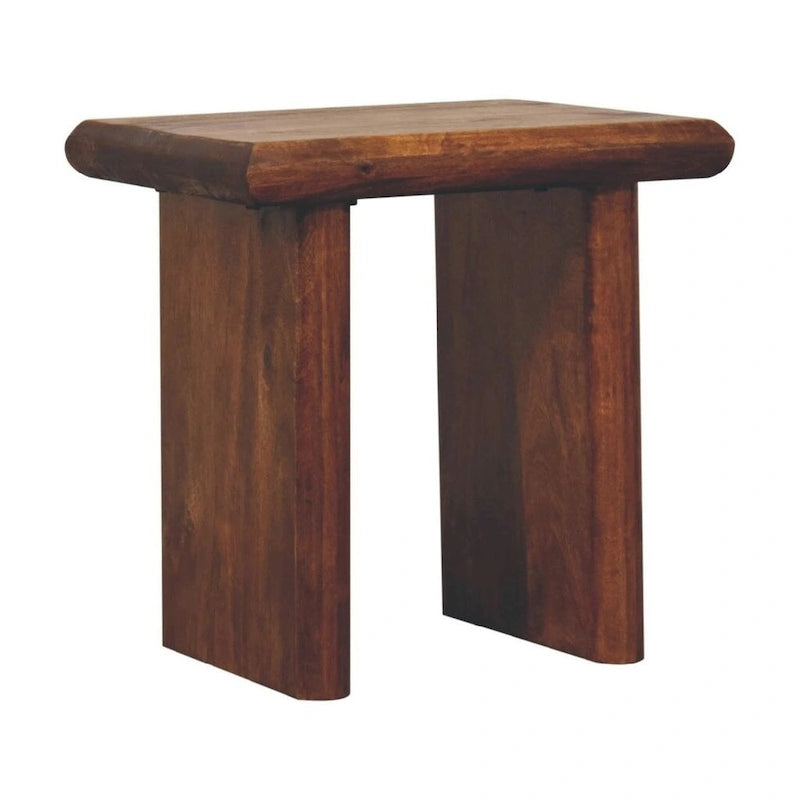 Table d'appoint Rio en bois massif, meuble artisanal