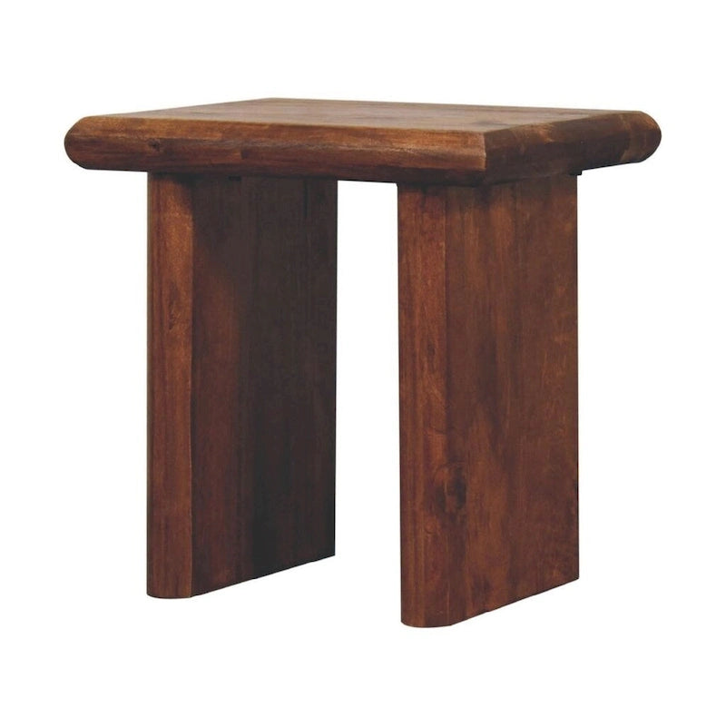 Table d'appoint Rio en bois massif, meuble artisanal