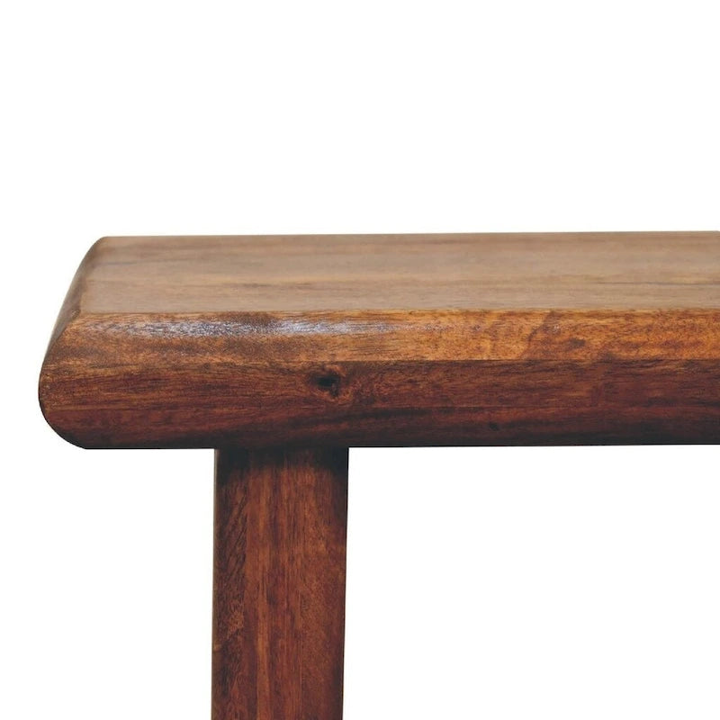 Table d'appoint Rio en bois massif, meuble artisanal