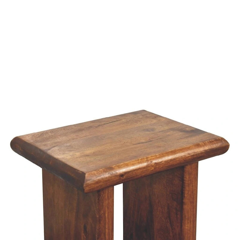 Table d'appoint Rio en bois massif, meuble artisanal
