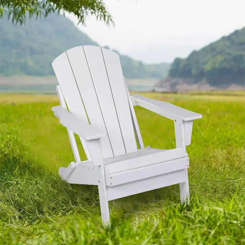 Chaise Adirondack ergonomique pliante avec pieds