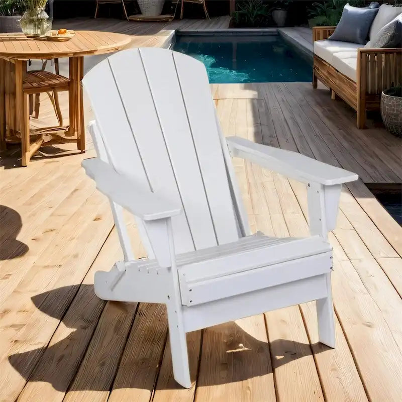Chaise Adirondack ergonomique pliante avec pieds