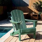 Chaise Adirondack ergonomique pliante avec pieds