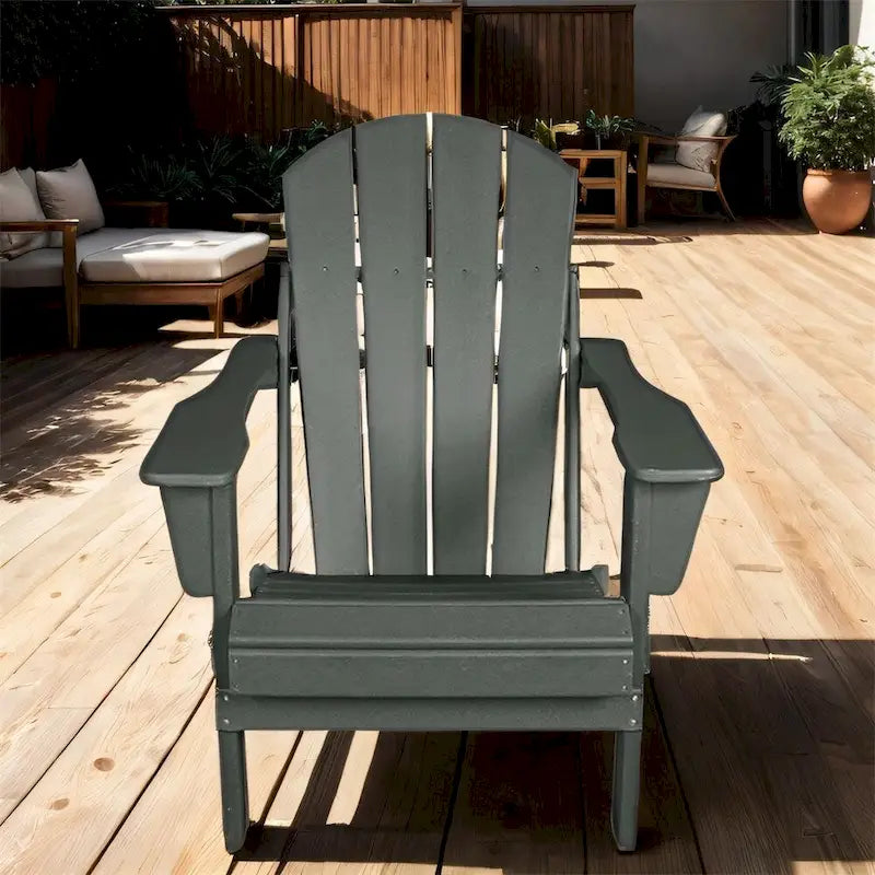 Chaise Adirondack ergonomique pliante avec pieds