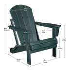 Chaise Adirondack ergonomique pliante avec pieds