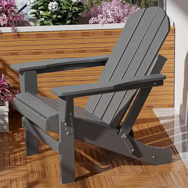 Chaise Adirondack ergonomique pliante avec pieds