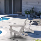 Chaise Adirondack ergonomique pliante avec pieds