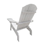 Chaise Adirondack en bois pour l'extérieur ou l'intérieur, avec un trou pour parasol sur l'accoudoir