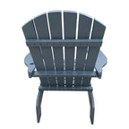 Chaise Adirondack en bois pour l'extérieur ou l'intérieur, avec un trou pour parasol sur l'accoudoir
