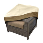 Housse de protection pour mobilier de jardin Shatex 101,6 cm x 94 cm x 76,2 cm, coupe-vent et imperméable, beige